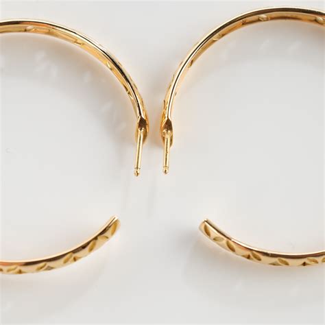 louis vuitton hoops dupe|louis vuitton gold hoop earings.